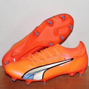 Puma Ultra Ultimate FG AG Soccer Cleats Mens 11.5 Orange Supercharge Pack